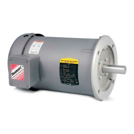 Baldor-Reliance Baldor-Reliance 50 Hertz Motor, VM3537-57, 3 PH, 0.5 HP, 2850 IP44 RPM, 230/400 Volts, TEFC, 56C Frame VM3537-57